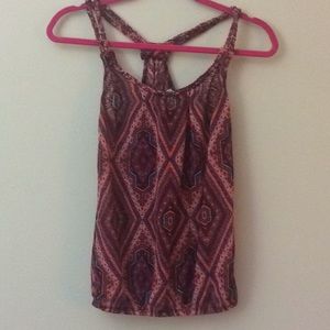 Belle du Jour Aztec Halter Racerback Yoga Tank S